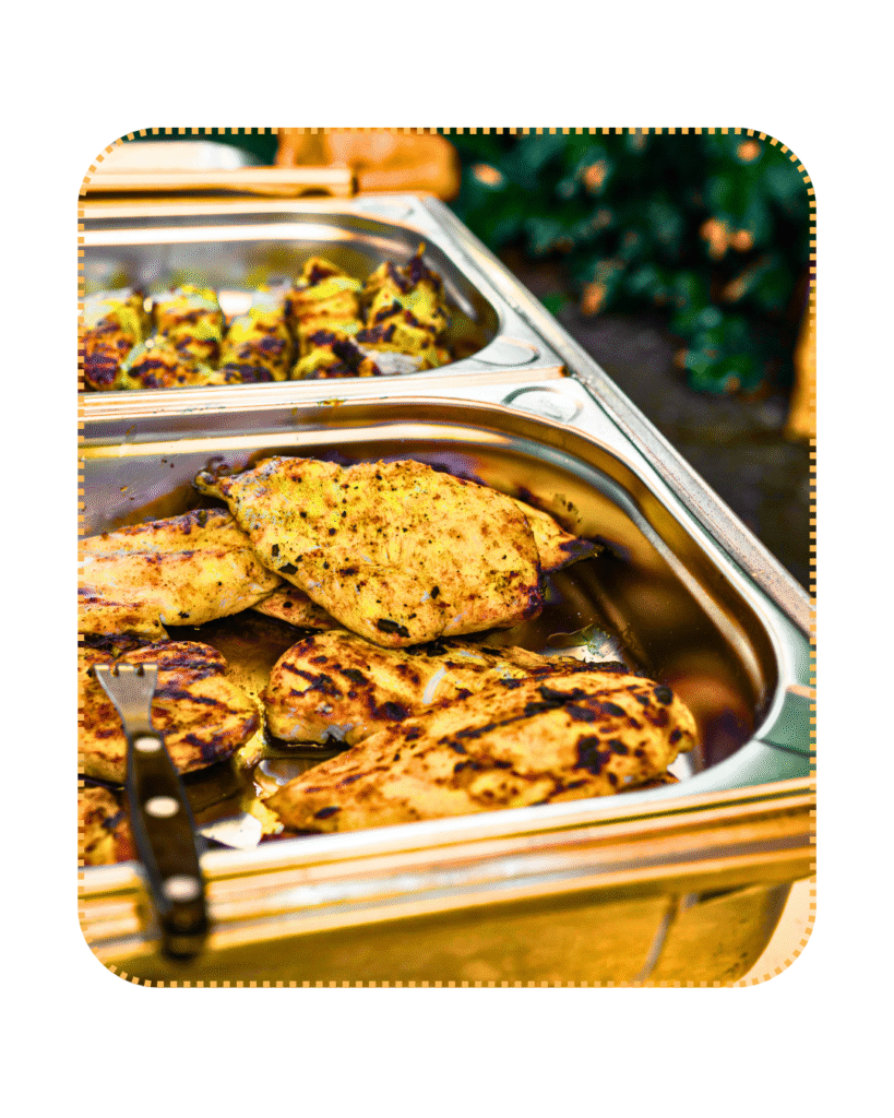 buffet setup catering